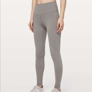 Lululemon Wunder Under 31" Grey leggings Size 2